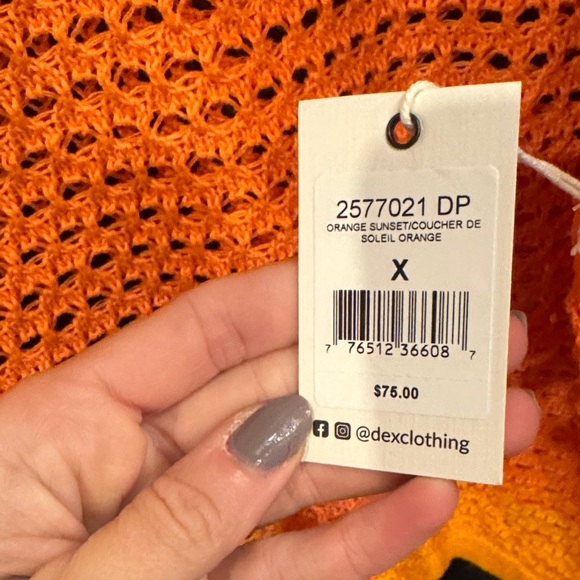 Dex • NWT $75 crocheted Longsleeve PTP 22”-28” - Picture 6 of 7
